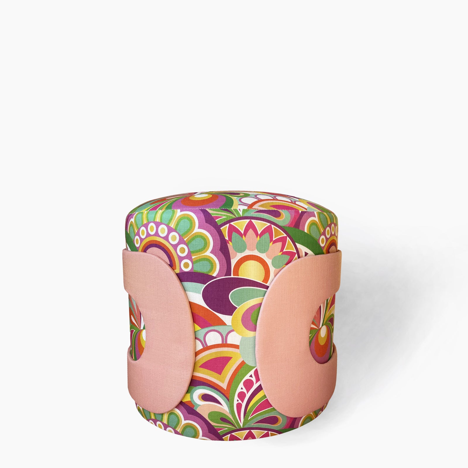POUF ODÉON BOUCLE EN TISSU